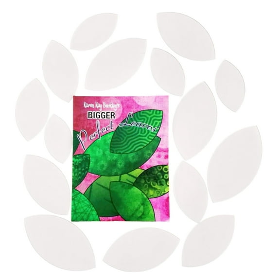 Bigger Perfect Leaves 15 Sizes Heat Resistant Plastic Templates by Karen Kay Buckley
