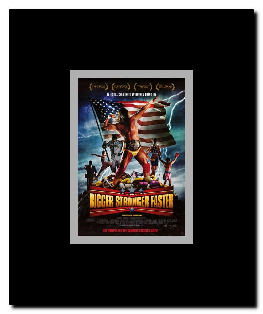 Bigger Stronger Faster Framed Movie Poster