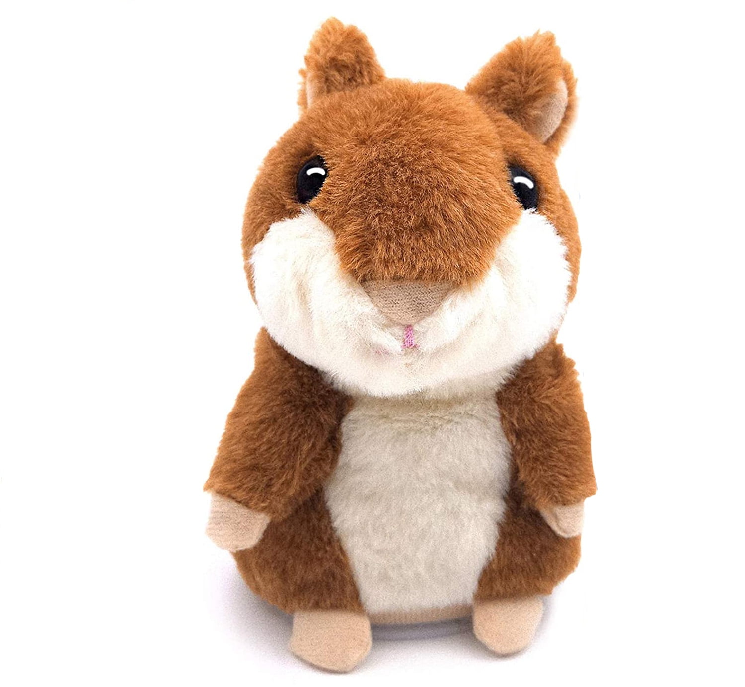Bigger Talking Hamster - Repeats What You Say - Interactive Stuffed Plush Animal Talking Toy - Early Educational Toy, Fun Gift for Toddlers 1 2 3 Years Old, Boys & Girls, 2 Pack Included