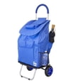 thumbnail image 1 of Bigger Trolley Dolly Blue Shopping Grocery Foldable Cart, 1 of 7