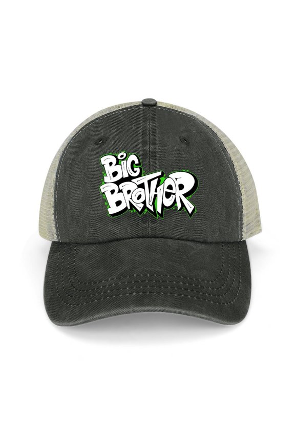 Biggest Brother Black Hat Adjustable Funny Fashion Unisex Baseball Cap for Men Women