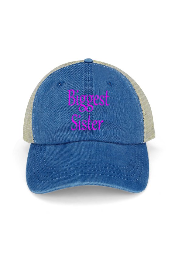 Biggest Brother Dark Blue Hat Adjustable Funny Fashion Unisex Baseball Cap for Men Women