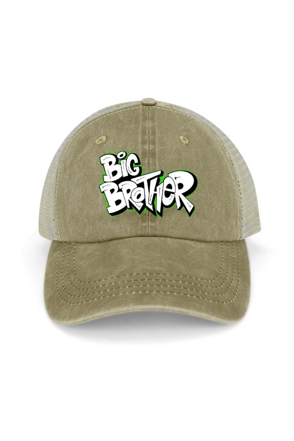 Biggest Brother Khaki Hat Adjustable Funny Fashion Unisex Baseball Cap for Men Women