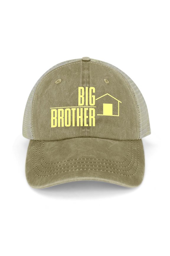 Biggest Brother Khaki Hat Adjustable Funny Fashion Unisex Baseball Cap for Men Women