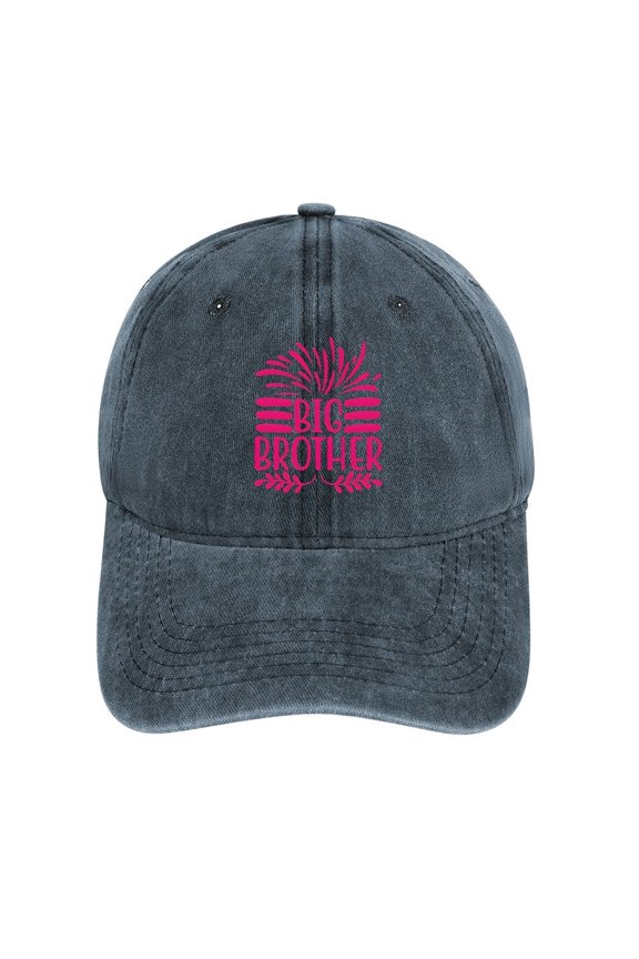 Biggest Brother Navy Hat Adjustable Funny Fashion Unisex Baseball Cap for Men Women