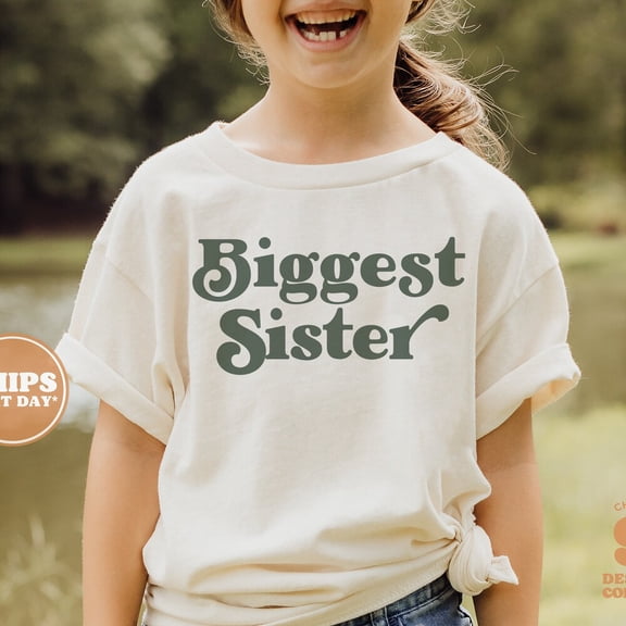 Biggest Sister Shirt Toddler Shirt - 3Rd Baby Pregnancy Announcement Shirt - Sibling TODDLER SHORT SLEEVE TEE BELLA CANVAS 3001T