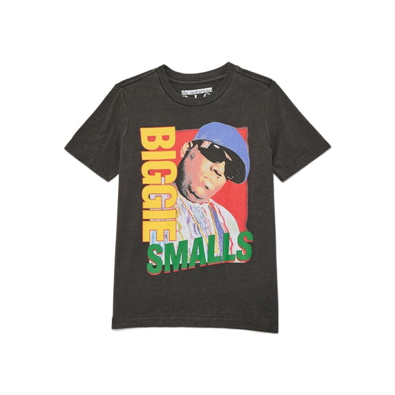 Notorious BIG Boys Biggie Smalls Graphic Tee with Short Sleeves, Sizes 4-18