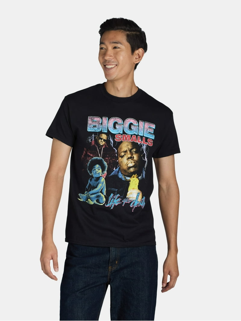 Biggie Men's Collage Graphic Tee with Short Sleeves, Sizes S-3XL