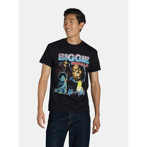 Biggie Men's Collage Graphic Tee with Short Sleeves, Sizes S-3XL