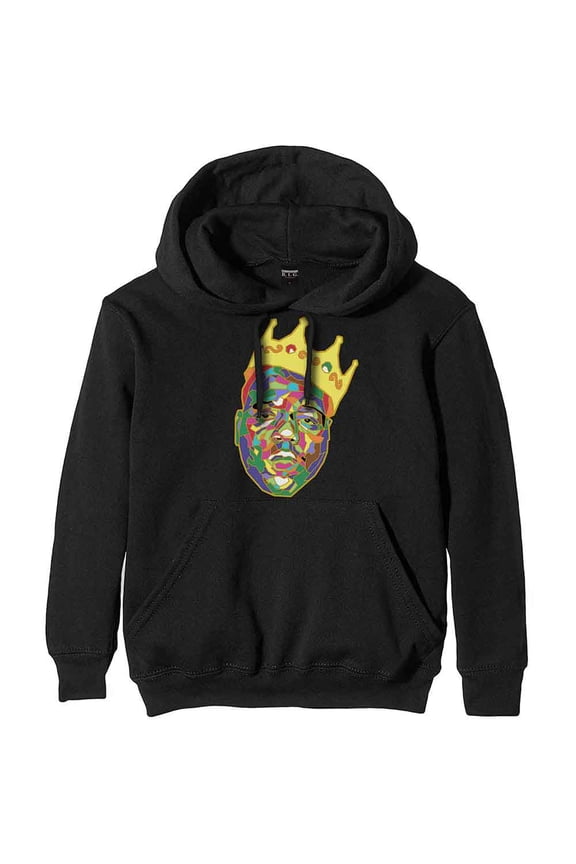 Biggie Smalls Unisex Pullover Hoodie Sweatshirt Crown (Large)