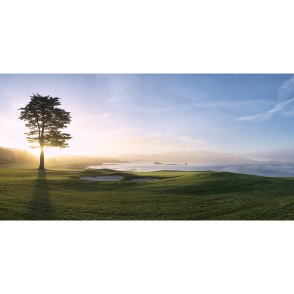 Biggies Pebble Beach Photograph Golf Mural, Medium
