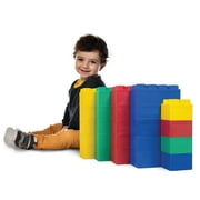 BiggoBlocks Jumbo Blocks — Big Blocks for Kids Ages 3-8 — Indoor & Outdoor Blocks for Kids Jumbo Games — Large Building Blocks (24 pc) Beginner Set