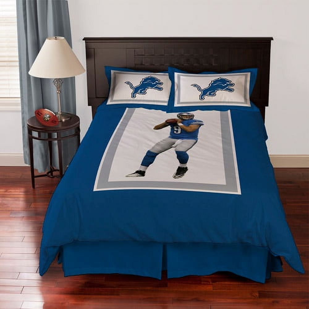 Biggshots Detroit Lions Matthew Stafford Bedding Comforter Set