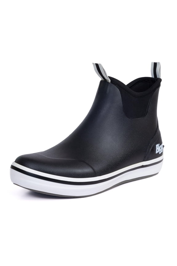 Men's Rubber Fishing Boots, Black, Size 12