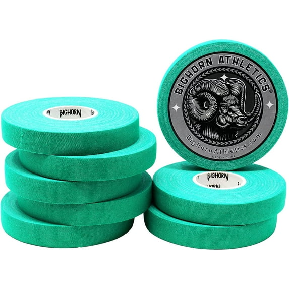 Bighorn Athletics Jiu-Jitsu & Judo Finger Tape, 0.5-Inch x 45-feet, 8-Rolls (Green) - Versatile Tape for Martial Arts, Climbing, and More