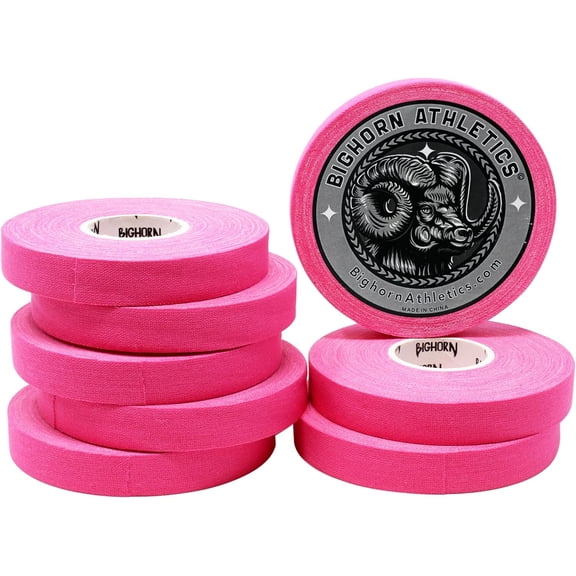 Bighorn Athletics Jiu-Jitsu & Judo Finger Tape, 0.5-Inch x 45-feet, 8-Rolls (Pink) - Versatile Tape for Martial Arts, Climbing, and More