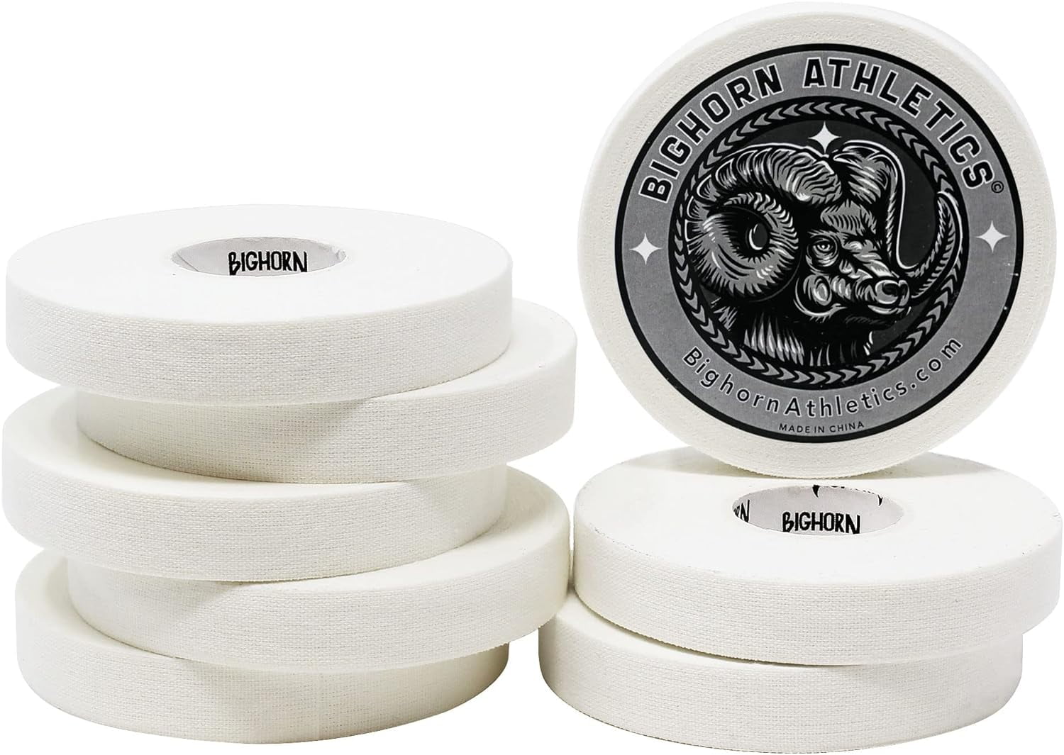 Bighorn Athletics JiuJitsu & Judo Finger Tape, 0.5Inch x 45feet, 8Rolls (White) Versatile