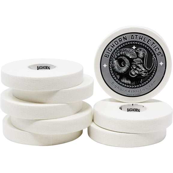 Bighorn Athletics Jiu-Jitsu & Judo Finger Tape, 0.5-Inch x 45-feet, 8-Rolls (White) - Versatile Tape for Martial Arts, Climbing, and More