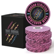 Bighorn Athletics Pink Zebra Print Finger Tape | 6 Rolls 0.5 Inch x 45 Feet | Athletic Tape for Finger and Toes | Zinc Oxide Adhesive No Sticky Residue | BJJ and Sports | Mat Animal Collection