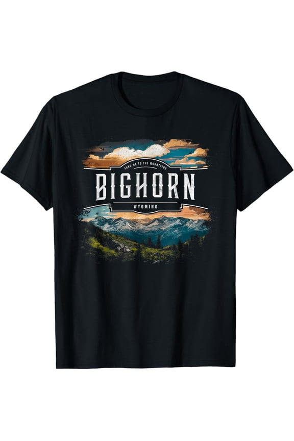 Bighorn Mountains Wyoming Hiking Outdoors Vintage T-Shirt