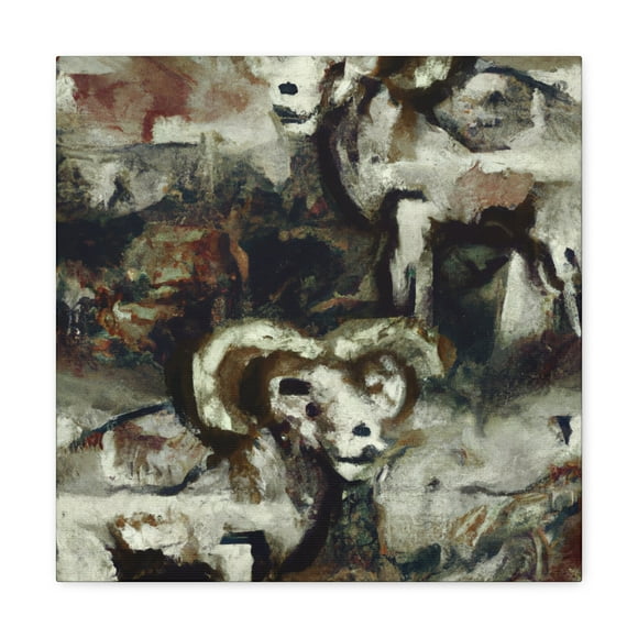 "Bighorn Sheep Expressionism" - Canvas