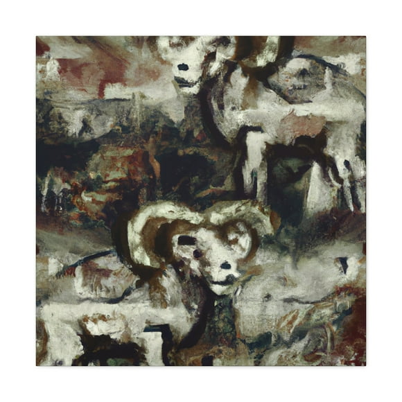 "Bighorn Sheep Expressionism" - Canvas
