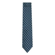 Bigi Men's Navy / Green Flower Dots Necktie - One Size