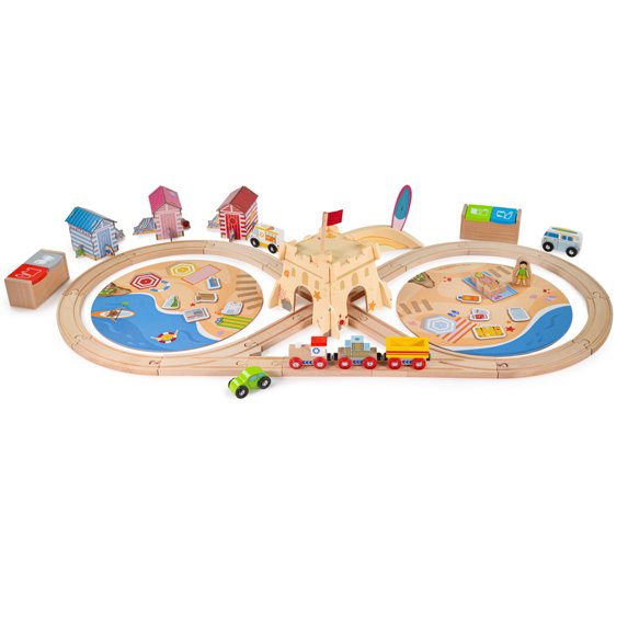 Bigjigs Rail - Coastal Clean Up Train Set
