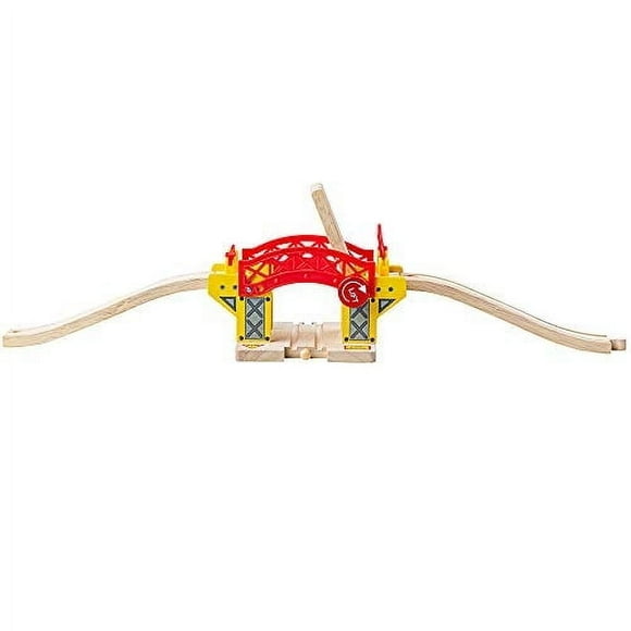 Bigjigs Rail Lifting Bridge - Other Major Wooden Rail Brands are Compatible