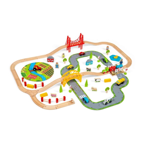 Bigjigs Rail - Rural Rail and Road Set