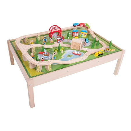 Bigjigs Rail - Services Train Set and Table