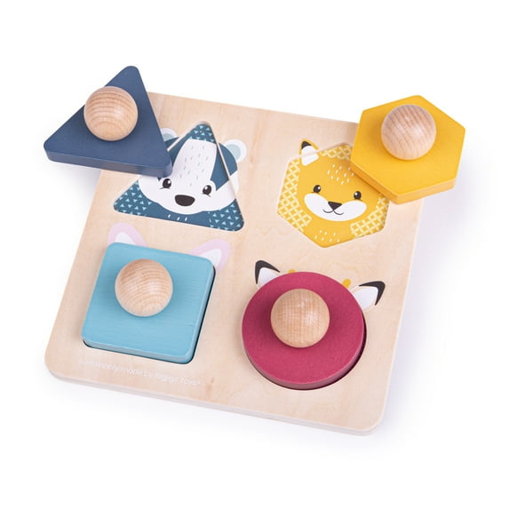 Bigjigs Toys - FSC 100% Woodland Animal Shape Puzzle
