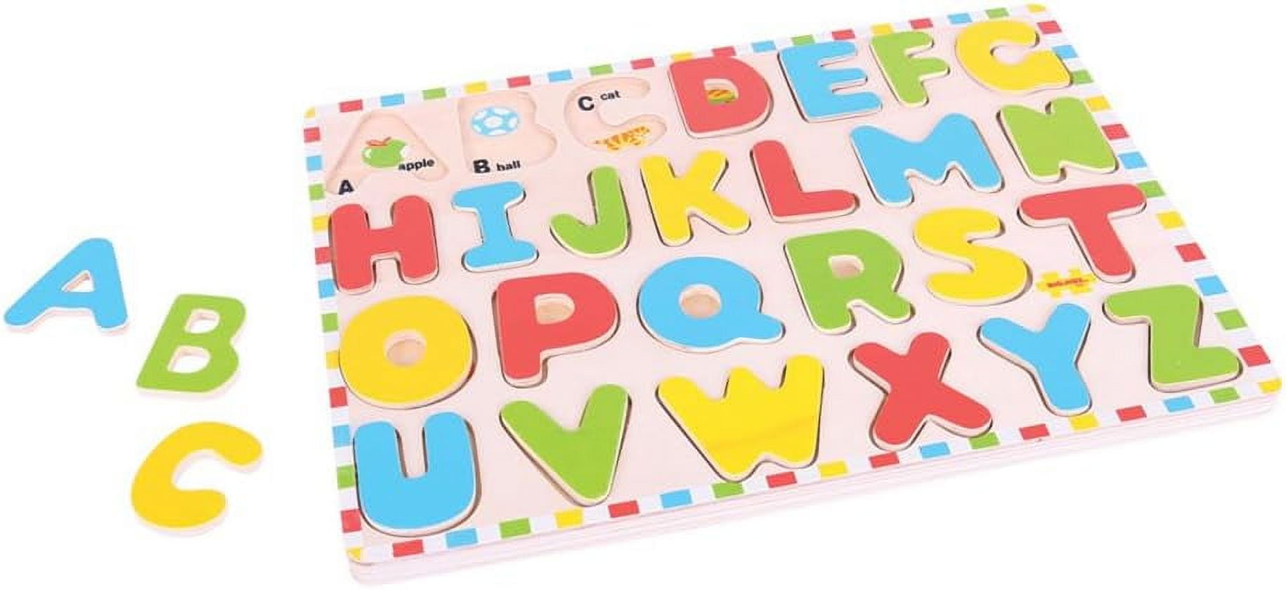Bigjigs Toys Inset Puzzle Uppercase Alphabet - Walmart.com
