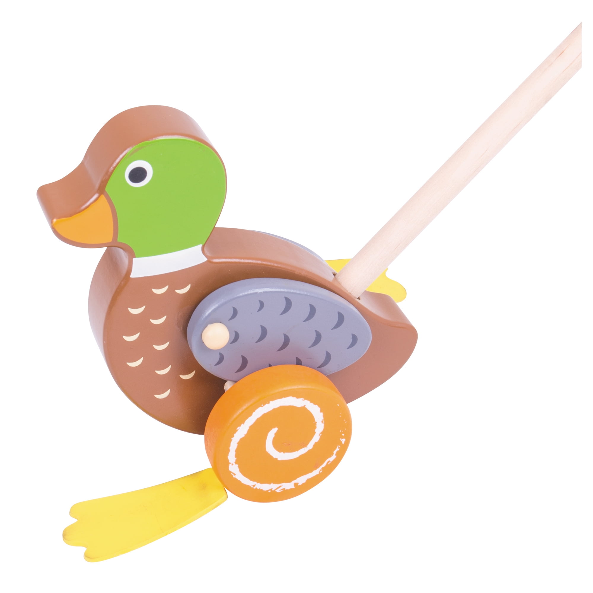 Bigjigs Toys Push Along Duck