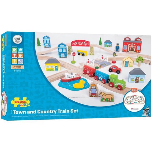 Bigjigs Toys  Rail Town & Country Train Set
