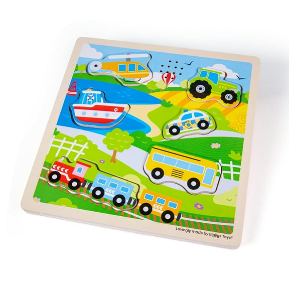 Bigjigs Toys - Sound Puzzles - Transport