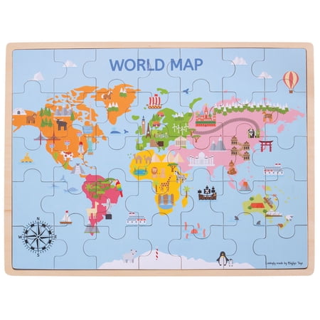 Bigjigs Toys - World Map Puzzle