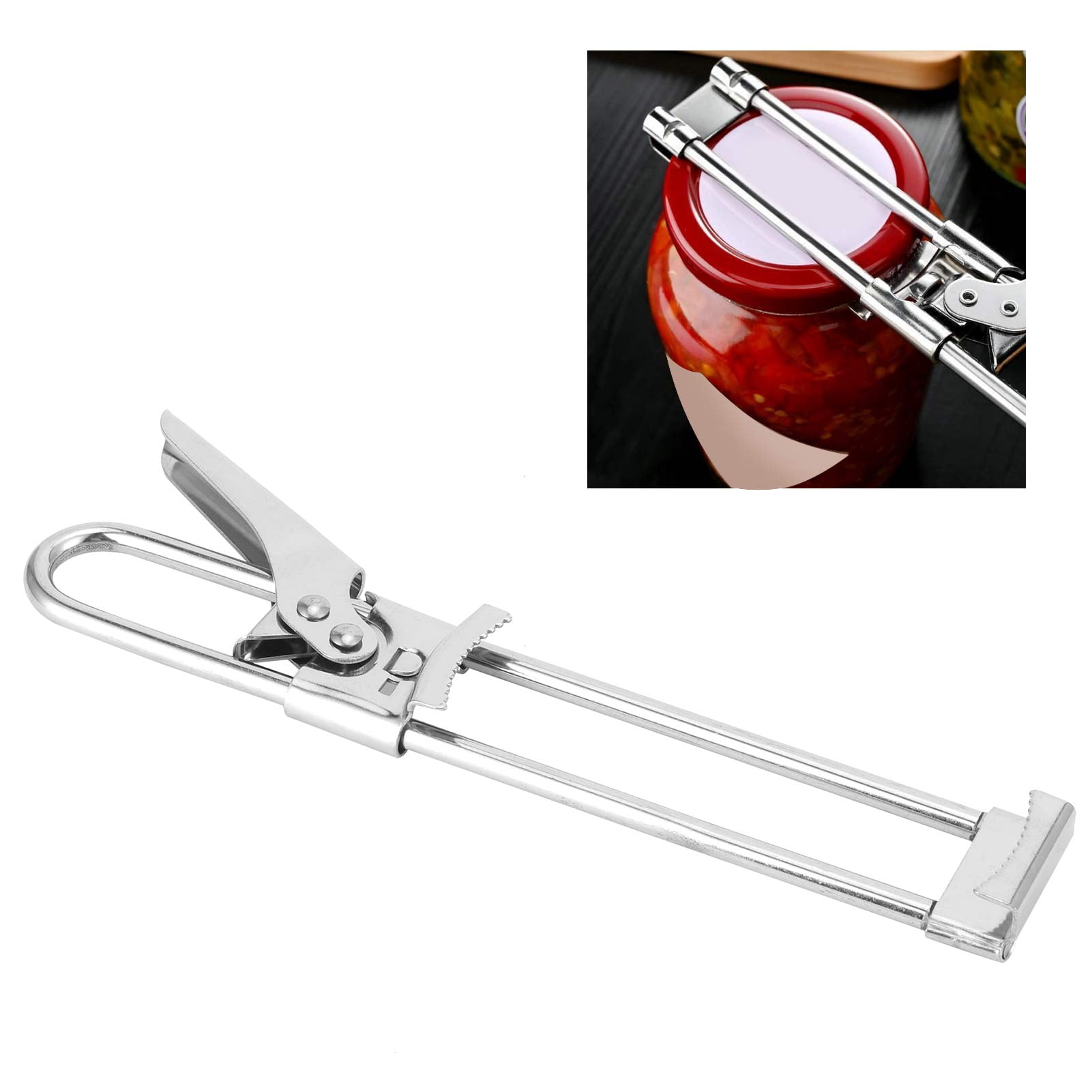 Bigking Bottle Opener Adjustable Stainless Steel Jar Opener Manual Lid
