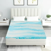 Bigleap 2" gel memory foam mattress topper,King size Mattress in a Box, Medium Firm