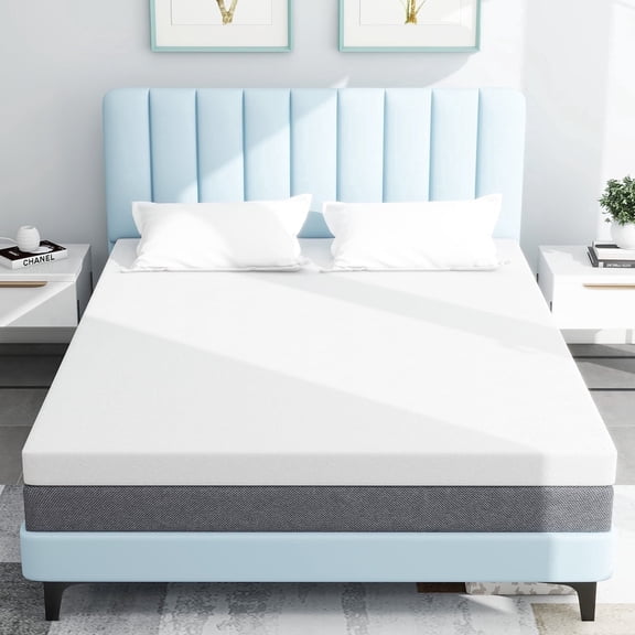 Nextay 3 Inch Twin Memory Foam Mattress Topper, Bed Topper with Mattress Cover