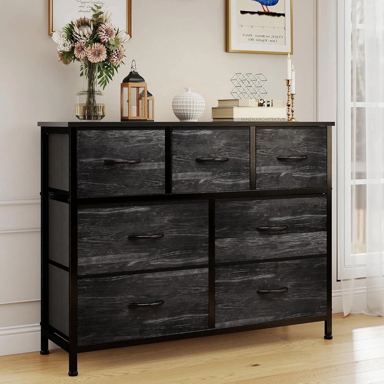 black dresser tv stand BIGLEAP 7-Drawer Stand, Metal Frame, Wood Top Elevate your bedroom or Filling:Day & Night color:riasi-ruffle-mini-dress-chiffon-red-1 swatch:https://www.motelrocks.com/cdn/shop/files/RIASI-RUFFLE-MINI-DRESS-CHIFFON-RED-_2_D.jpg?v=1706769628&width=100 5 Chic Ways to
