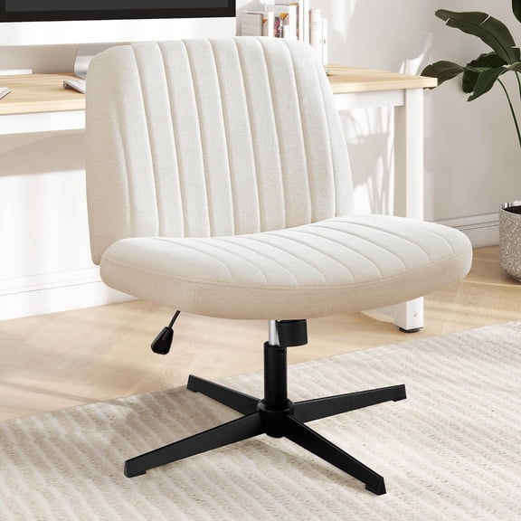 Bigleap Home Office Chair Ergonomic Fatigue Relief Mesh Computer Chair with Lumbar Support Roll-Swivel Adjustable Mid-Back Task Chair for Adults,White