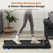 Nextay Treadmill , Under Desk Walking Pad for Home Office, Quiet Portable Treadmill for Small Spaces, Apartments with Remote Control & LED Display, Black