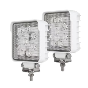 Biglion.x White 4inch LED Boat Lights Flood Beam Square Offroad Light Bars Driving Work Lights 2PCS Waterproof Led Deck Dock Marine Light Cube Pods for Truck Off-Road Car SUV ATV