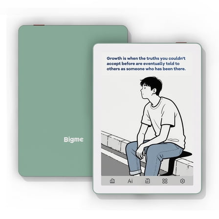 Bigme B6 6-Inch Color E-Paper Tablet Android 14 Reader with 4GB+64GB Storage Green