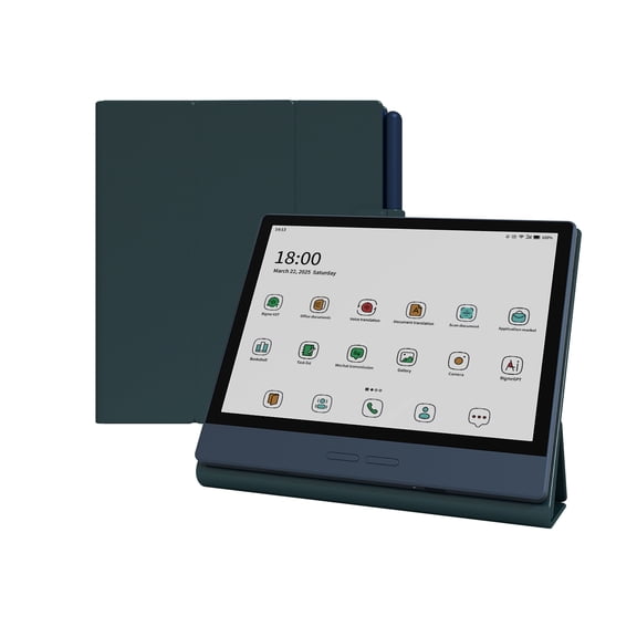 Bigme B7/B7 Pro 7" E-Reader Case, PU Leather Folio Cover with Auto Sleep/Wake, Shockproof Book-Style Protective Case for Bigme B7 Color Ebook Reader (Green)