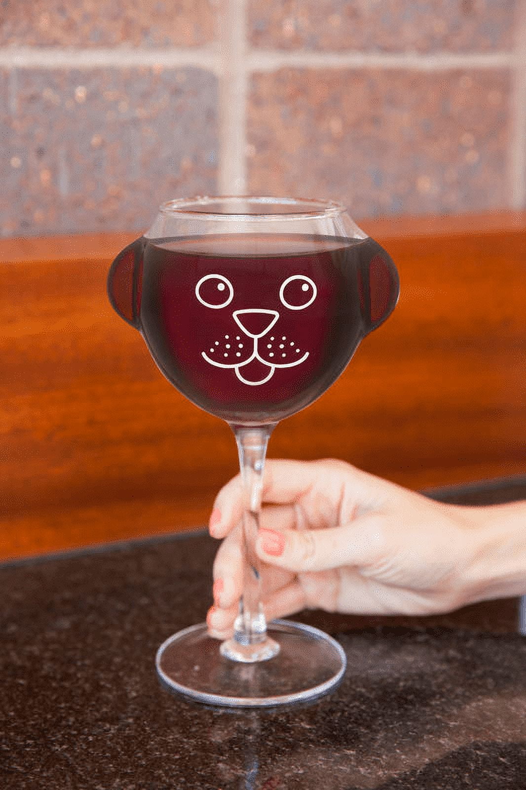 Bigmouth Inc. Ruff Day Wine Glass – Cute Wine Glass Holds up to 14