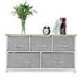 thumbnail image 1 of Bigroof Dresser TV Stand with 5 Drawers for Bedroom Wide Dresser for Bedroom Sturdy Metal Frame & Wood Top, 1 of 6