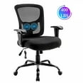 thumbnail image 1 of Bigroof Mesh Office Chair, Ergonomic Computer Chair with Flip-up Arms and Lumbar Support, Height Adjustable Home Office Desk Chairs, Black, 1 of 7