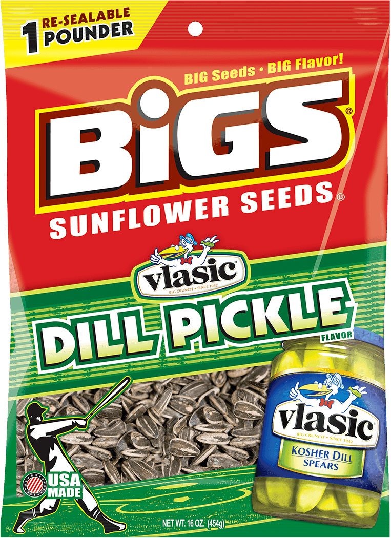 Bigs Dill Pickle Sunflower Seed, 16 Ounce -- 8 per case.